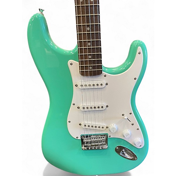 Used Squier Standard Stratocaster Seafoam Green Solid Body Electric Guitar