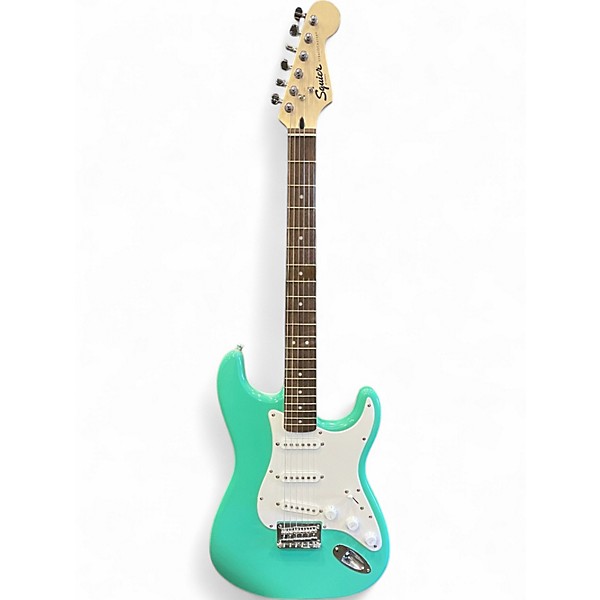Used Squier Standard Stratocaster Seafoam Green Solid Body Electric Guitar