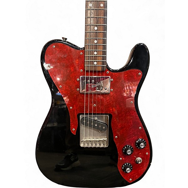 Used 2010s Fender Telecaster TC72 FUTOSHI ABE Black Solid Body Electric Guitar