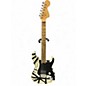 Used EVH Striped Series '78 Eruption White with Black Stripes Solid Body Electric Guitar thumbnail