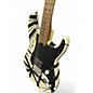 Used EVH Striped Series '78 Eruption White with Black Stripes Solid Body Electric Guitar