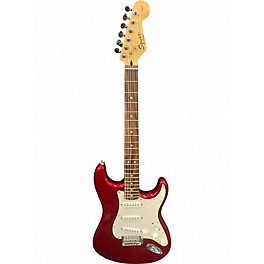 Used Squier AFFINITY STRAT Wine Red Solid Body Electric Guitar