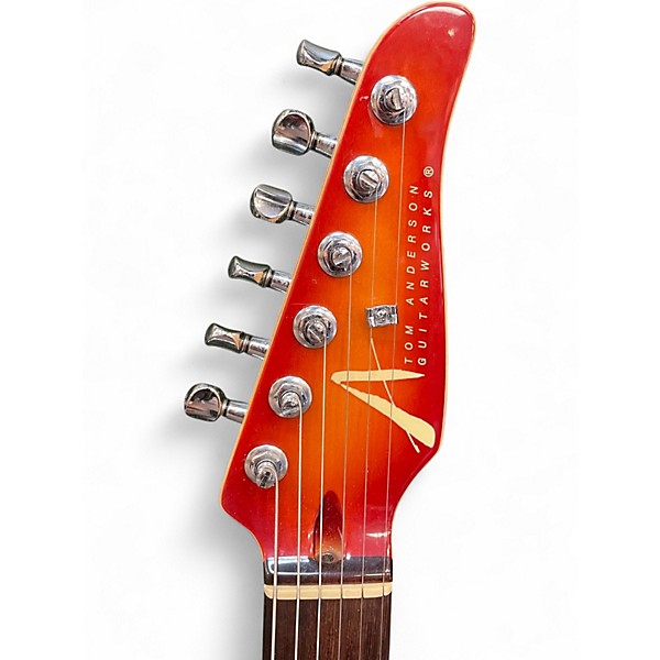 Used Tom Anderson Hollow Drop Top Sunburst Solid Body Electric Guitar