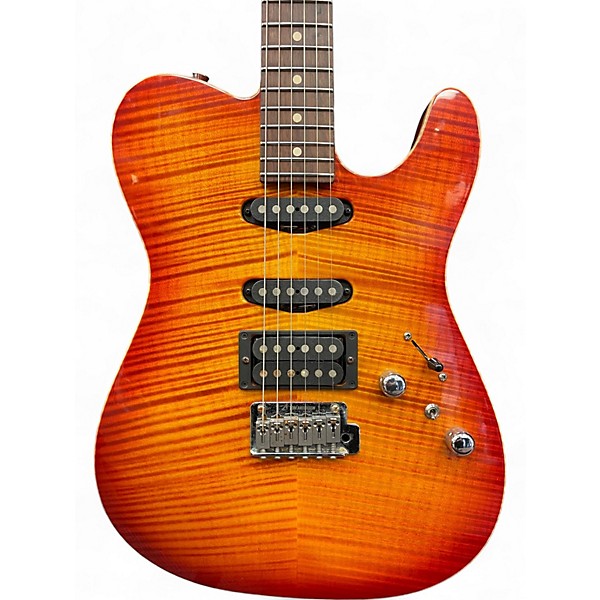 Used Tom Anderson Hollow Drop Top Sunburst Solid Body Electric Guitar