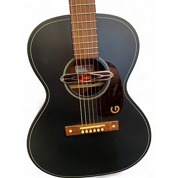 Used Gretsch Guitars JIM DANDY DELTOLUXE BLACK Acoustic Electric Guitar