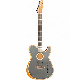 Used Fender Acoustasonic Player Telecaster BRUSHED BLACK Acoustic Electric Guitar