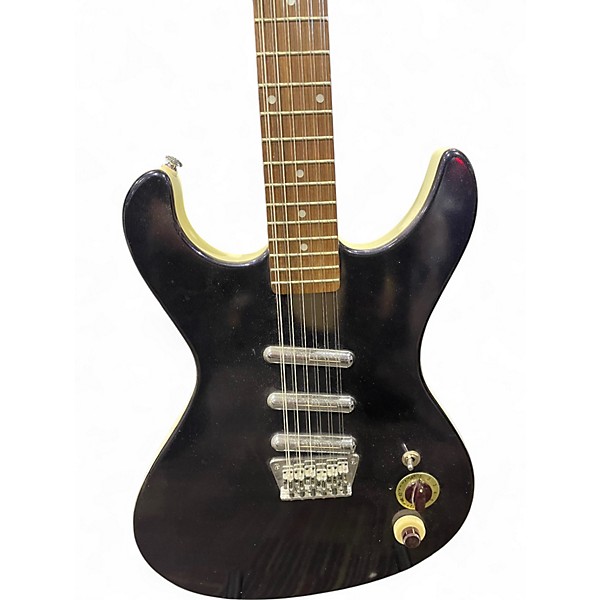 Used Danelectro 12 STRING 3 PICKUP Black Solid Body Electric Guitar