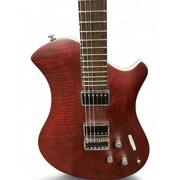 Used Relish Guitars Mary Limited Burgundy Flame Hollow Body Electric Guitar