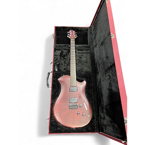 Used Relish Guitars Mary Limited Burgundy Flame Hollow Body Electric Guitar