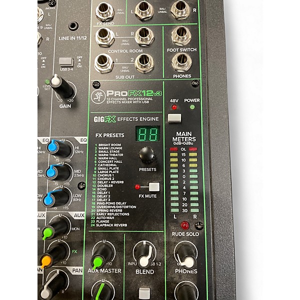 Used Mackie PROFX12 V3 Unpowered Mixer