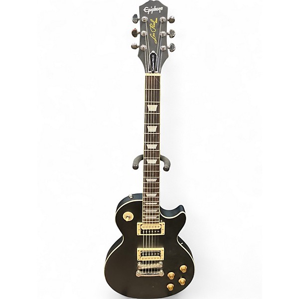 Used Epiphone Les Paul Traditional Pro IV Satin Black Solid Body Electric Guitar