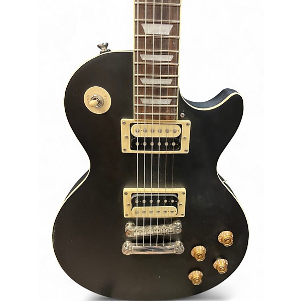 Used Epiphone Les Paul Traditional Pro IV Satin Black Solid Body Electric Guitar