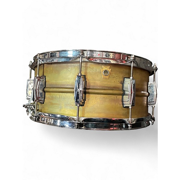 Used Ludwig 6.5in Raw Brass 6.5 x 14 Brass Drum