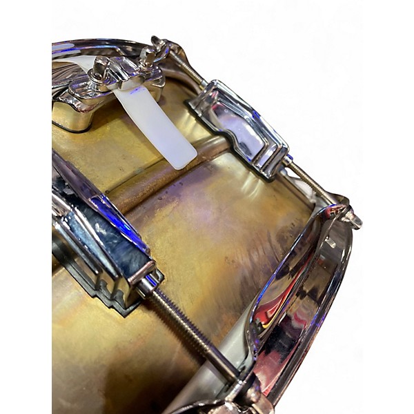 Used Ludwig 6.5in Raw Brass 6.5 x 14 Brass Drum