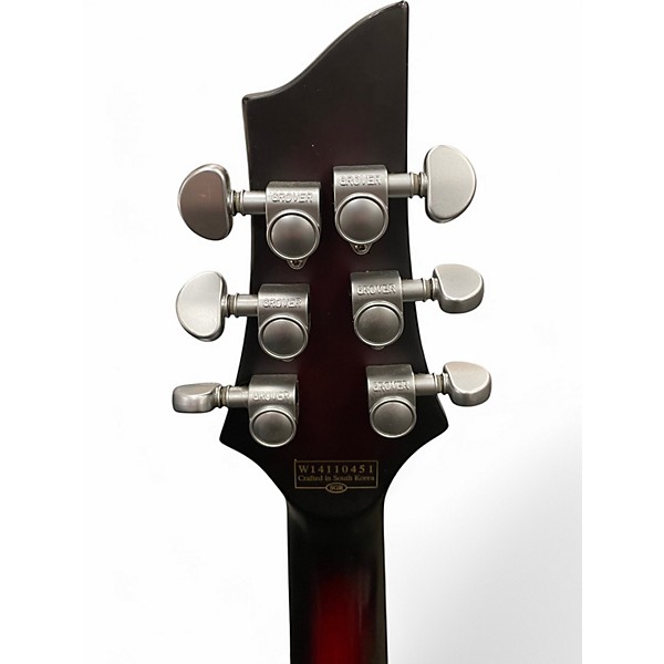 Used Schecter Guitar Research C1 Platinum FR Crimson Red Burst Solid Body Electric Guitar
