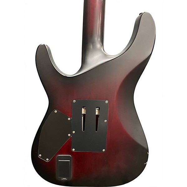 Used Schecter Guitar Research C1 Platinum FR Crimson Red Burst Solid Body Electric Guitar