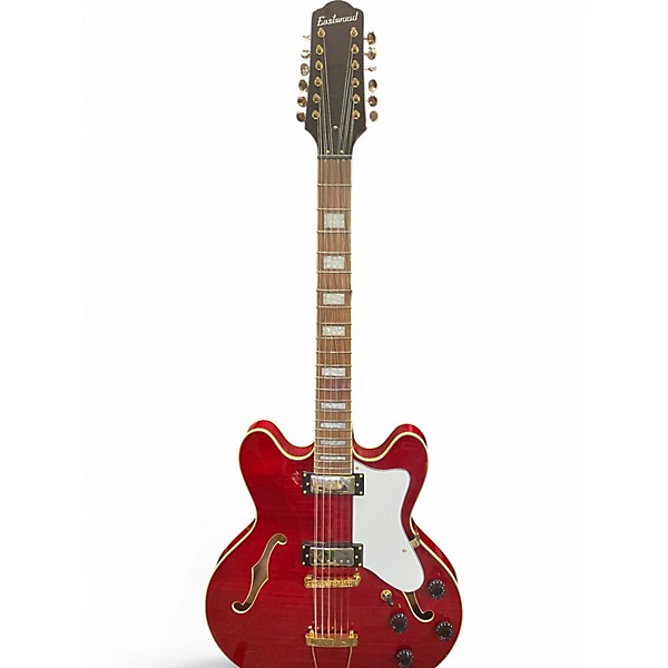 Used Eastwood NSH-12  cherry red Hollow Body Electric Guitar