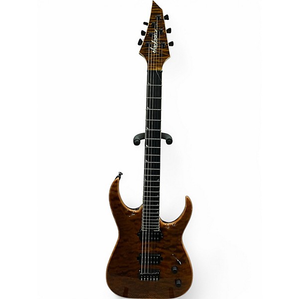 Used Jackson USA MISHA MANSOOR JUGGERNAUT HT6FM AMBER TIGER EYE Solid Body Electric Guitar