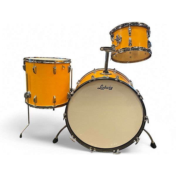 Used Ludwig 3 Piece Classic Maple Yellow Cortex Drum Kit