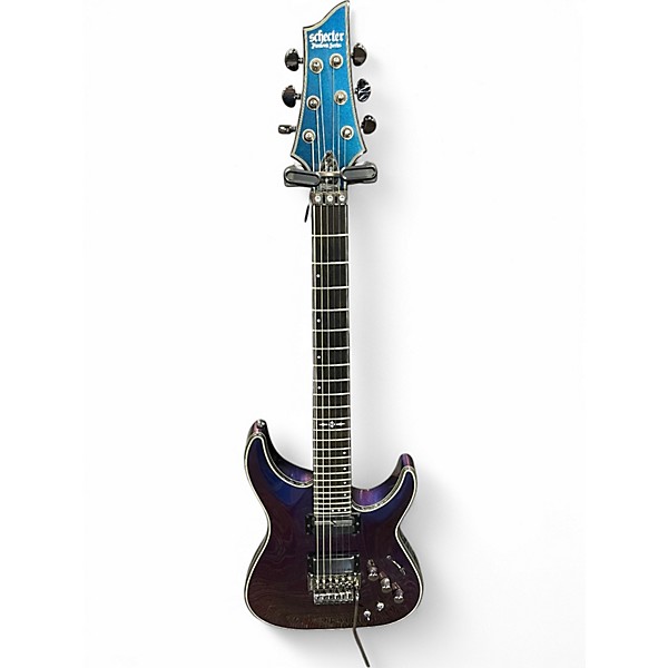 Used 2022 Schecter Guitar Research Hellraiser C1 Hybrid aurora Solid Body Electric Guitar