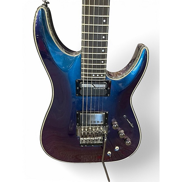 Used 2022 Schecter Guitar Research Hellraiser C1 Hybrid aurora Solid Body Electric Guitar