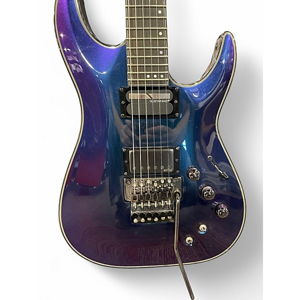 Used 2022 Schecter Guitar Research Hellraiser C1 Hybrid aurora Solid Body Electric Guitar
