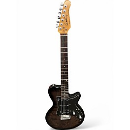 Used Godin sd22 Trans Charcoal Solid Body Electric Guitar