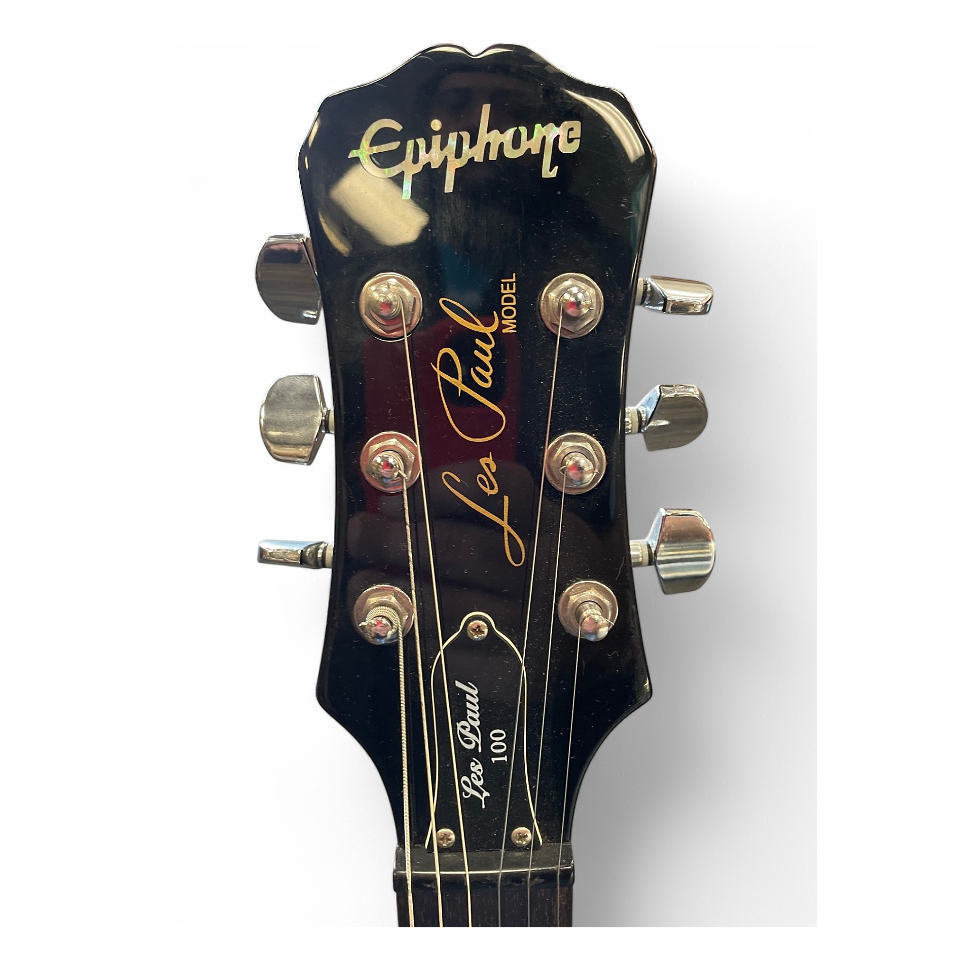 Used Epiphone Used Epiphone Les Paul 100 Bolt On Black Solid Used Epiphone Used Epiphone Les Paul 100 Bolt On Black Solid