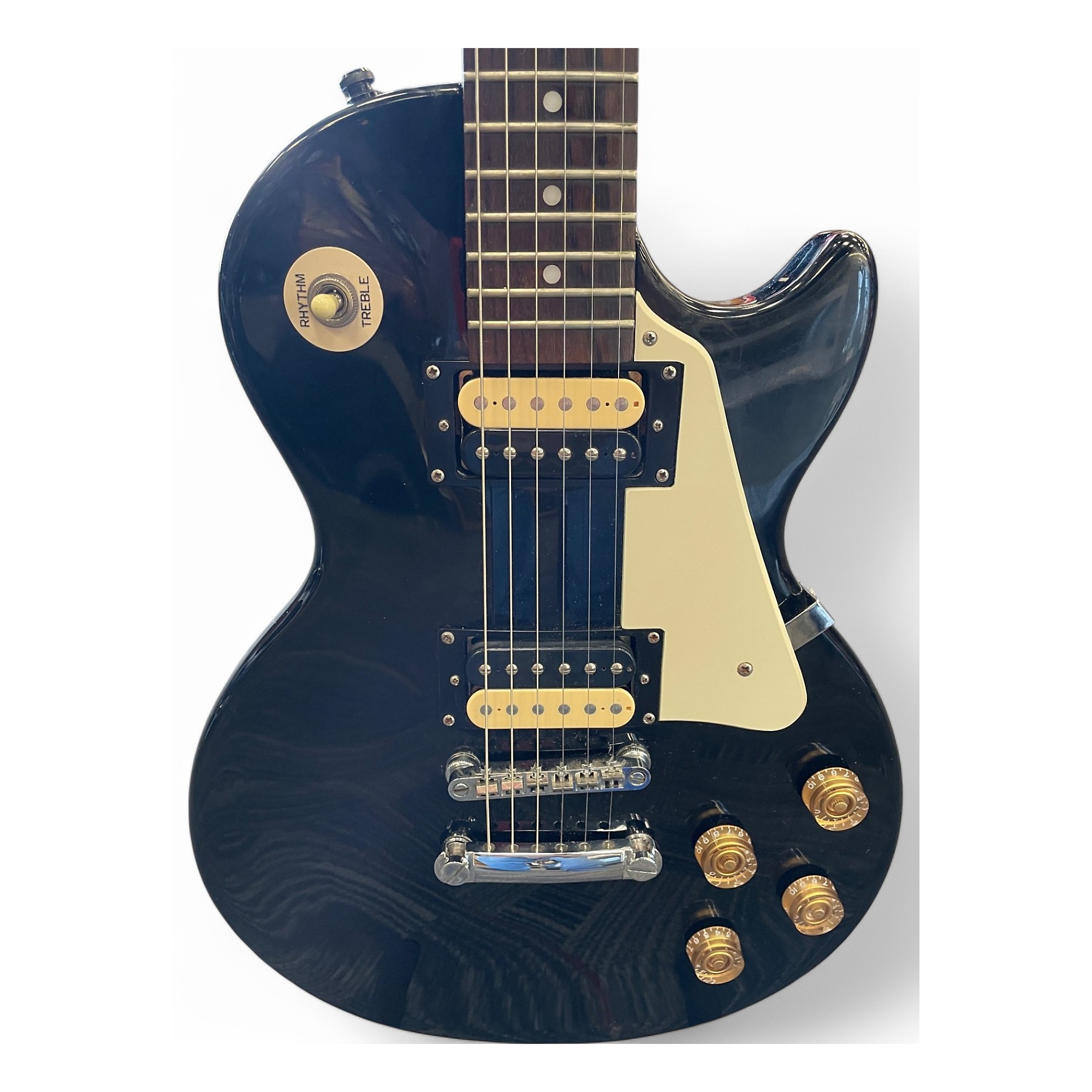 Used Epiphone Used Epiphone Les Paul 100 Bolt On Black Solid Used Epiphone Used Epiphone Les Paul 100 Bolt On Black Solid