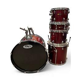 Used Sound Percussion Labs 5 Piece Unity Metallic Red Drum Kit