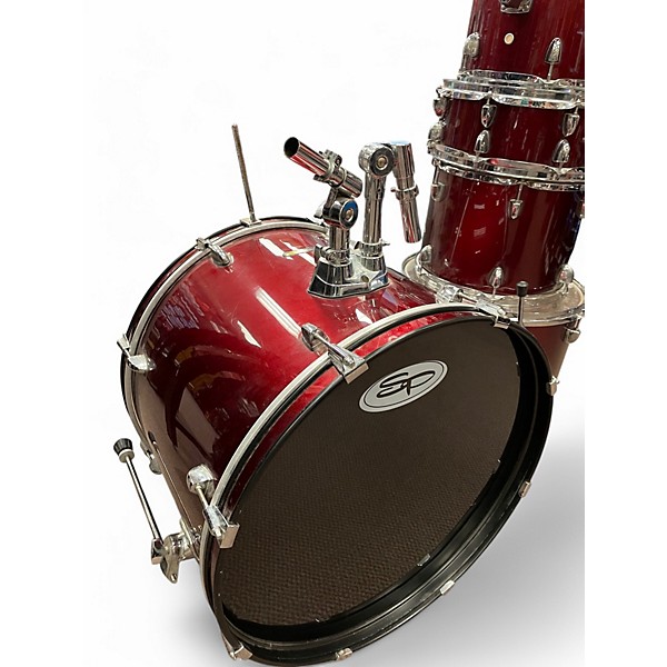 Used Sound Percussion Labs 5 Piece Unity Metallic Red Drum Kit