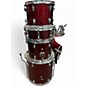 Used Sound Percussion Labs 5 Piece Unity Metallic Red Drum Kit