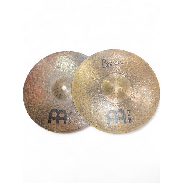 Used MEINL 15in Byzance Dark Hi Hat Pair Cymbal