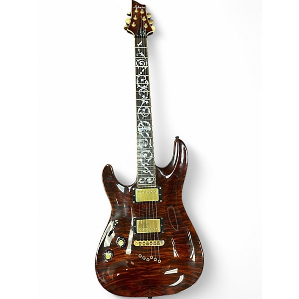 Used Schecter Guitar Research C1 Classic Left Handed Antique Amber Electric Guitar
