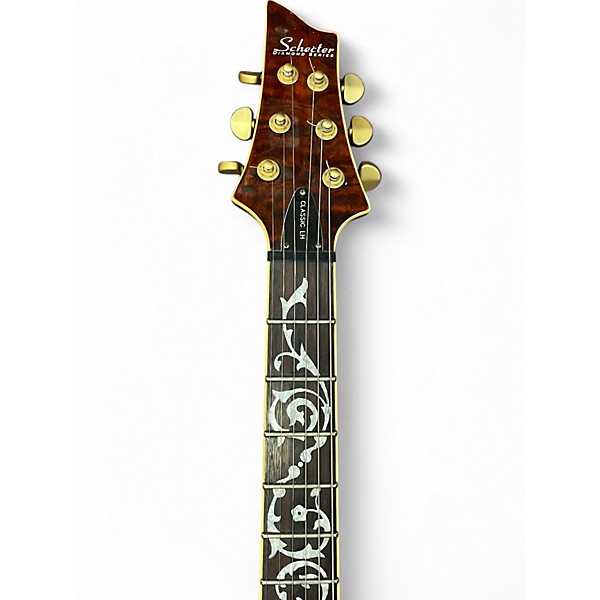 Used Schecter Guitar Research C1 Classic Left Handed Antique Amber Electric Guitar