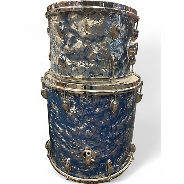 Used Pearl 3 Piece Deluxe Light Blue Pearl Drum Kit