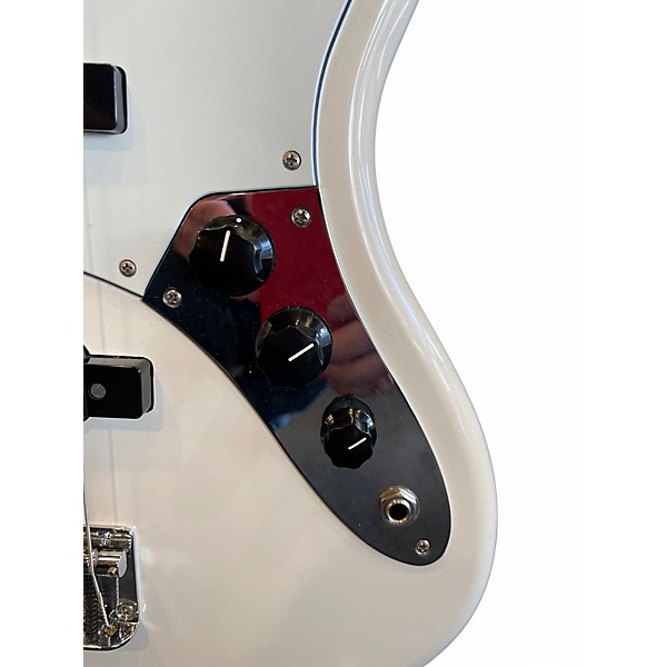 Used Fender Player Jazz Bass Alpine White Electric Bass Guitar