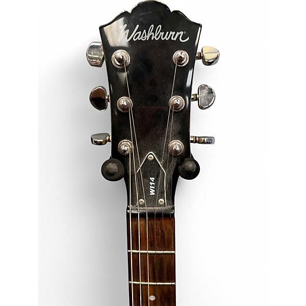 Used Washburn WI14 Silver Sparkle Solid Body Electric Guitar