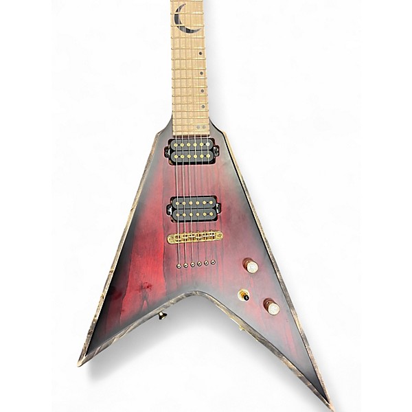 Used Kiesel Ultra V Trans Crimson Red Solid Body Electric Guitar