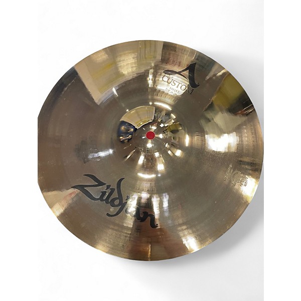 Used Zildjian 14in A Custom Hi Hat Top Cymbal