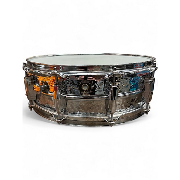 Used Ludwig 14X5 Hammered Supraphonic Snare Chrome Over Aluminum Drum