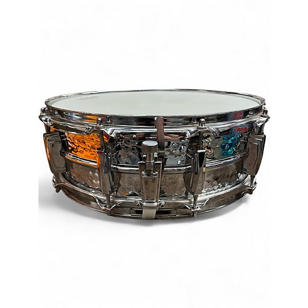Used Ludwig 14X5 Hammered Supraphonic Snare Chrome Over Aluminum Drum