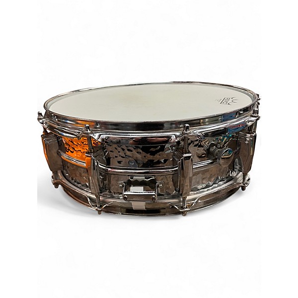 Used Ludwig 14X5 Hammered Supraphonic Snare Chrome Over Aluminum Drum