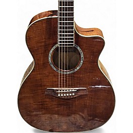 Used Ibanez A200E Natural Acoustic Electric Guitar