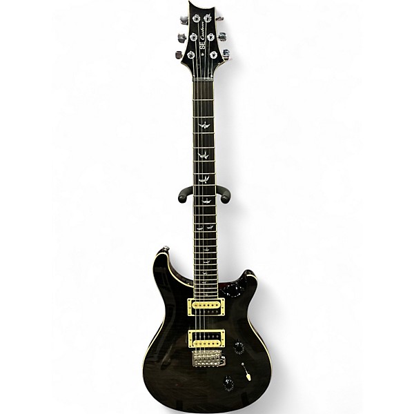 Used PRS SE Custom 24 Black and White Solid Body Electric Guitar