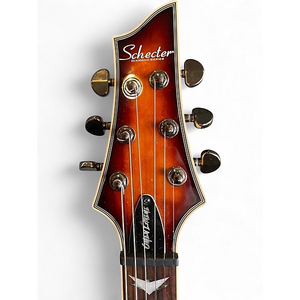 Used Schecter Guitar Research Omen Extreme 6 Vintage Sunburst Solid Body Electric Guitar