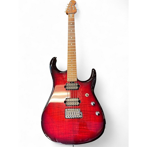 Used Sterling by Music Man JP150FM John Petrucci Signature ROYAL RED Solid Body Electric Guitar