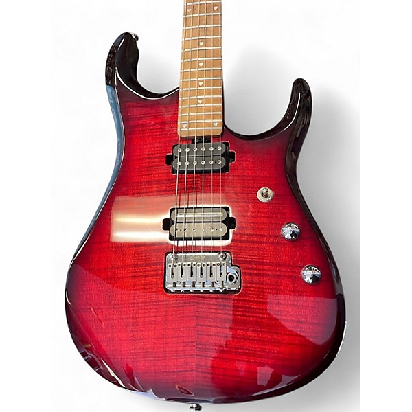 Used Sterling by Music Man JP150FM John Petrucci Signature ROYAL RED Solid Body Electric Guitar