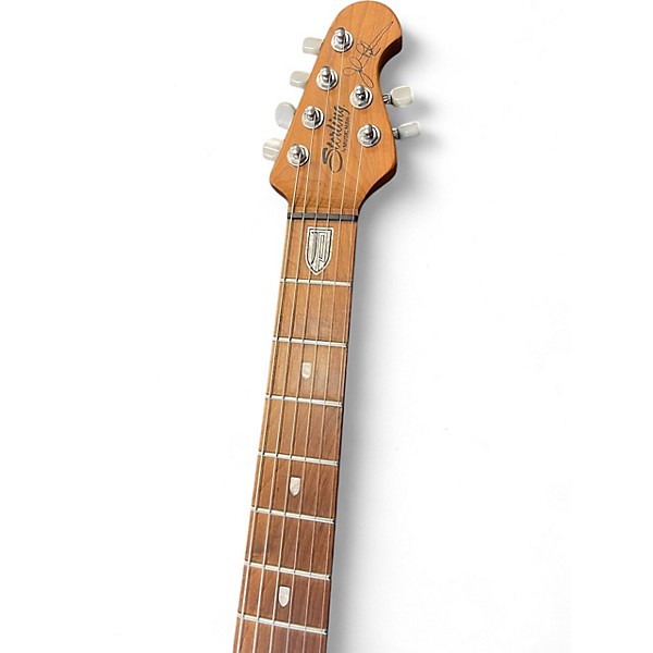 Used Sterling by Music Man JP150FM John Petrucci Signature ROYAL RED Solid Body Electric Guitar