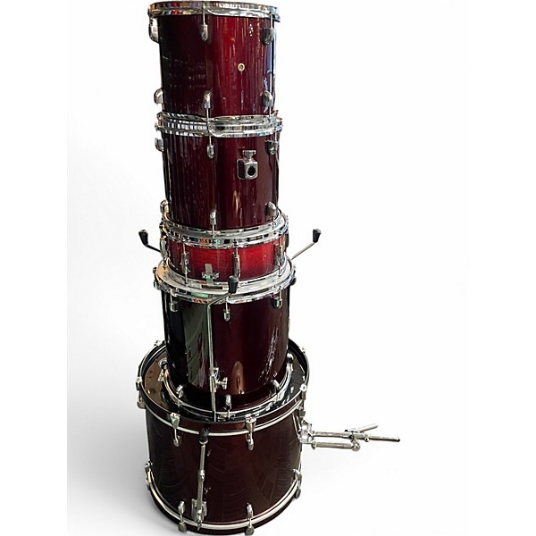 Used PDP by DW 5 Piece encore  ruby red Drum Kit
